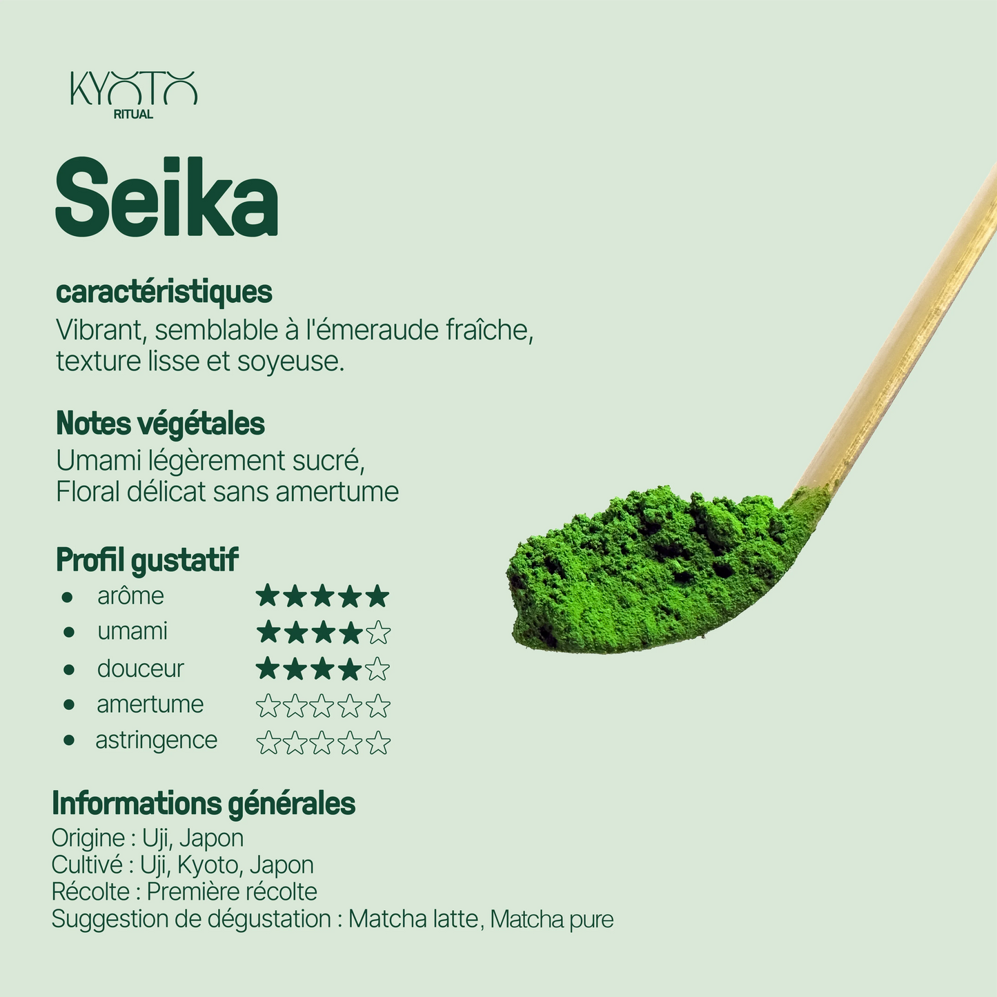 Seika — Matcha Cérémonial d'Exception Bio 30g