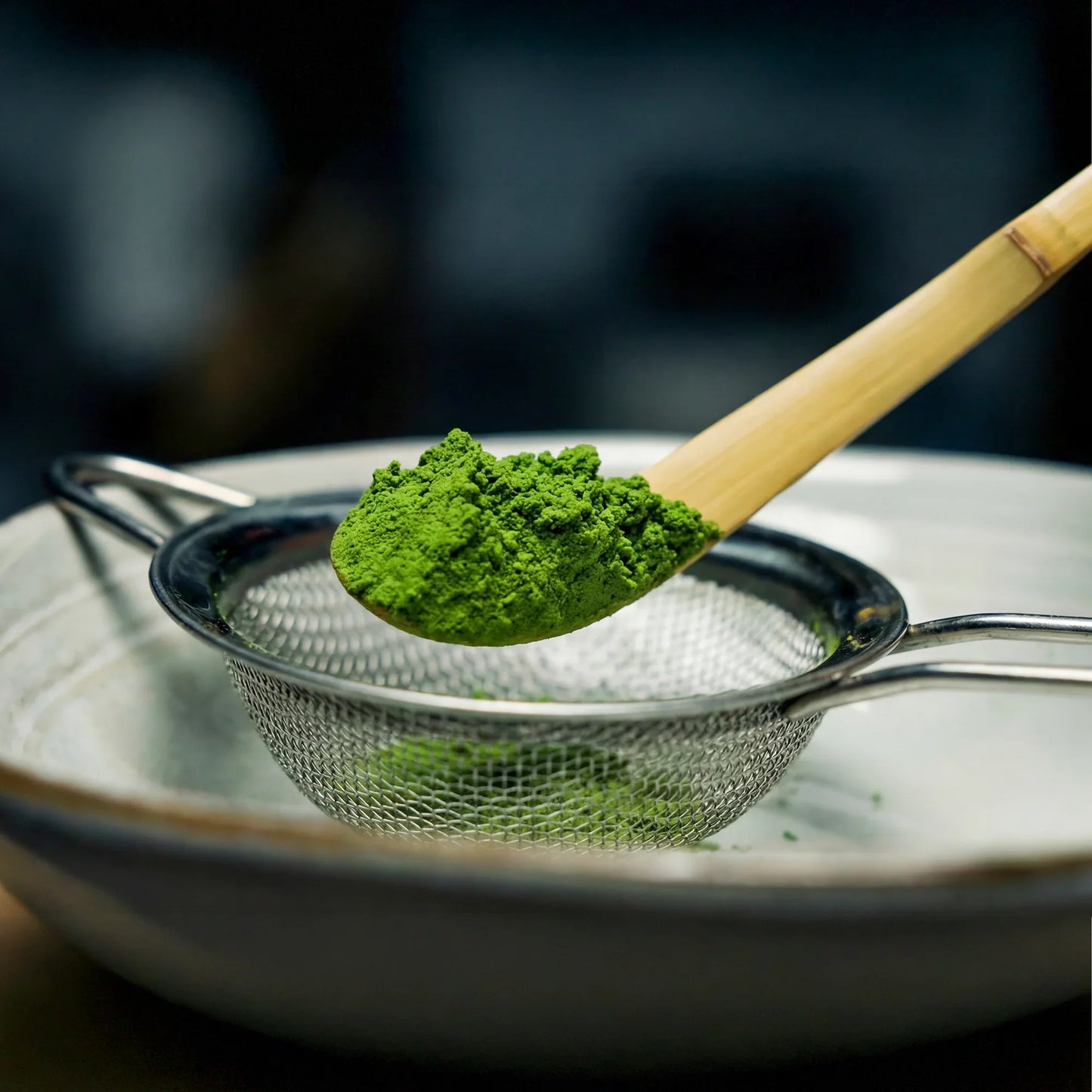 Tamis à matcha en inox