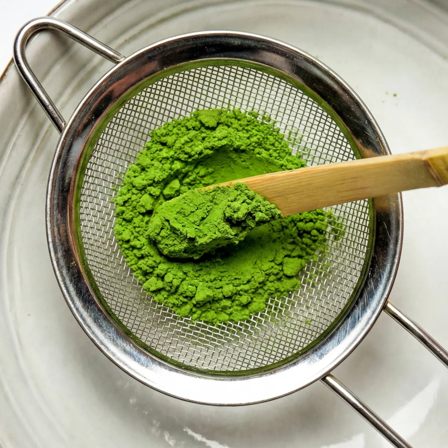 Tamis à matcha en inox