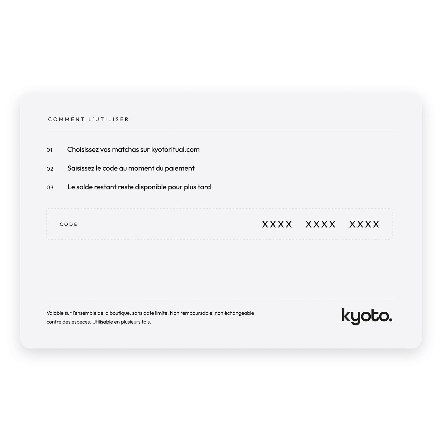 Carte cadeau