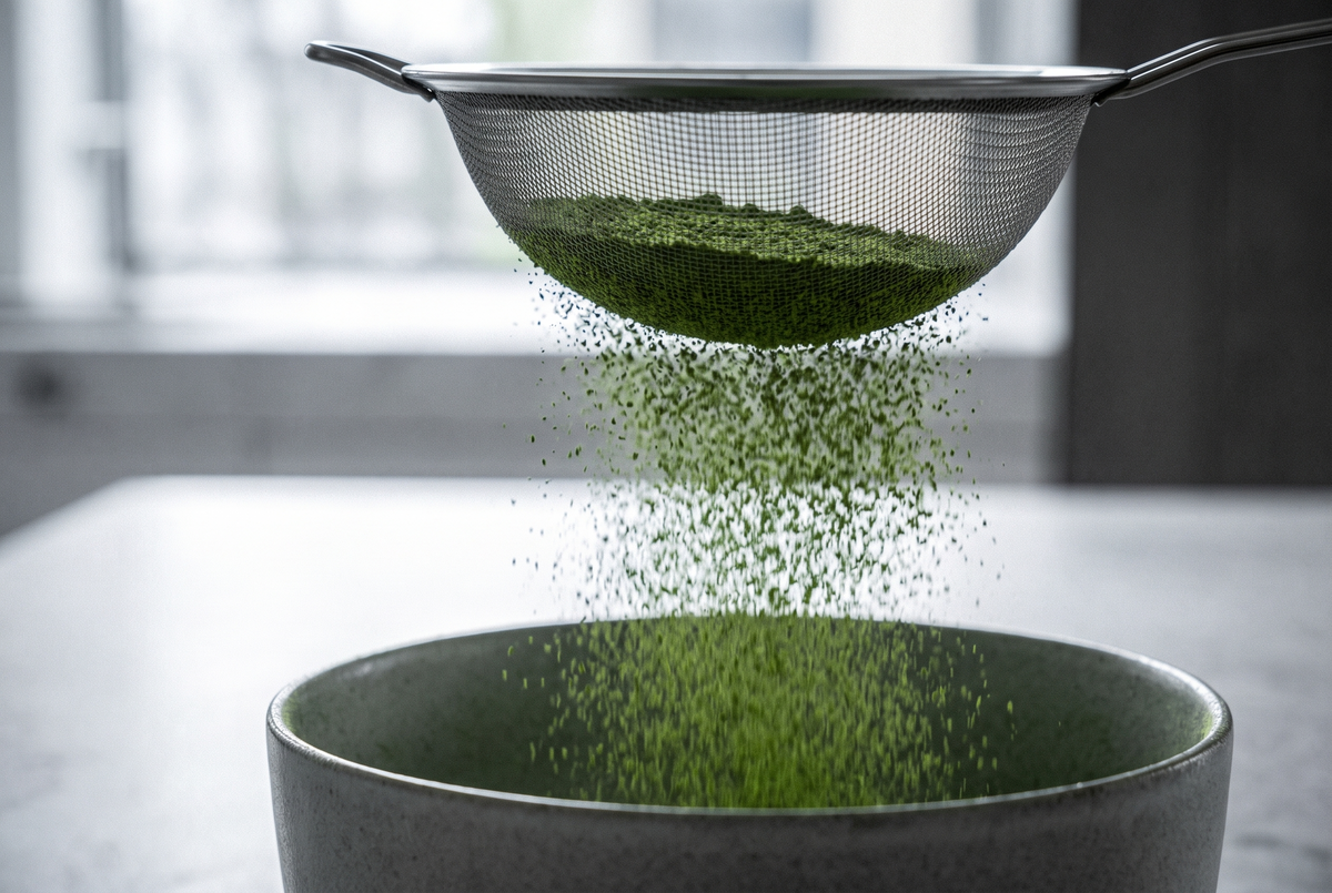 Tamis à matcha en inox